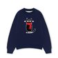 Áo Sweater Nỉ Hai Da Red Scarf Cat
