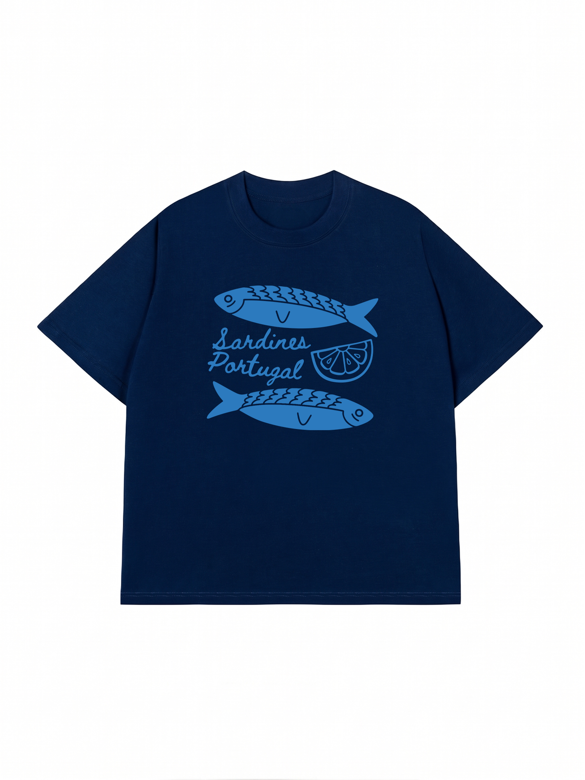 Áo Thun Relaxed Fit Blue Sardine