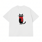 Áo Thun Relaxed Fit Red Scarf Cat