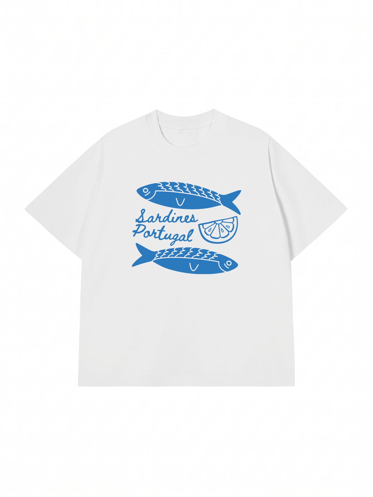 Áo Thun Relaxed Fit Blue Sardine