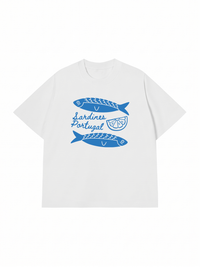 Áo Thun Relaxed Fit Blue Sardine