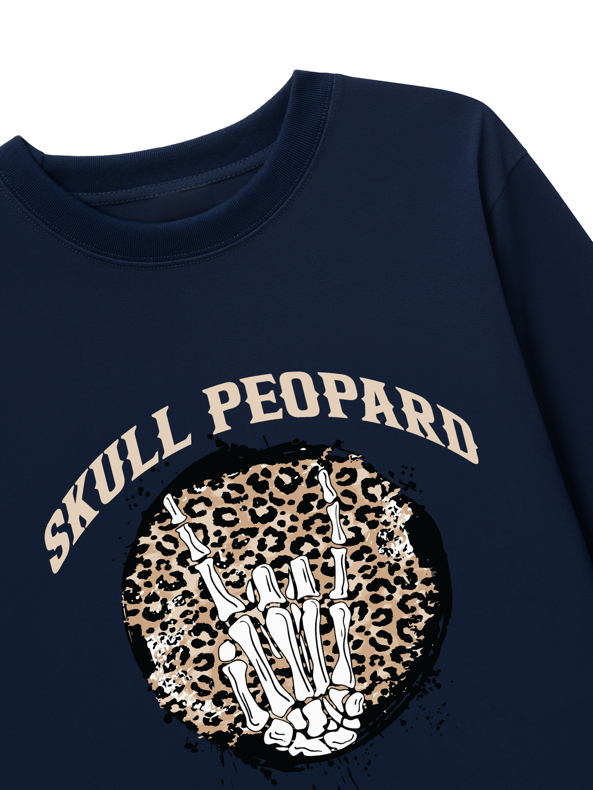 Áo Thun Dài Tay Skull Leopard
