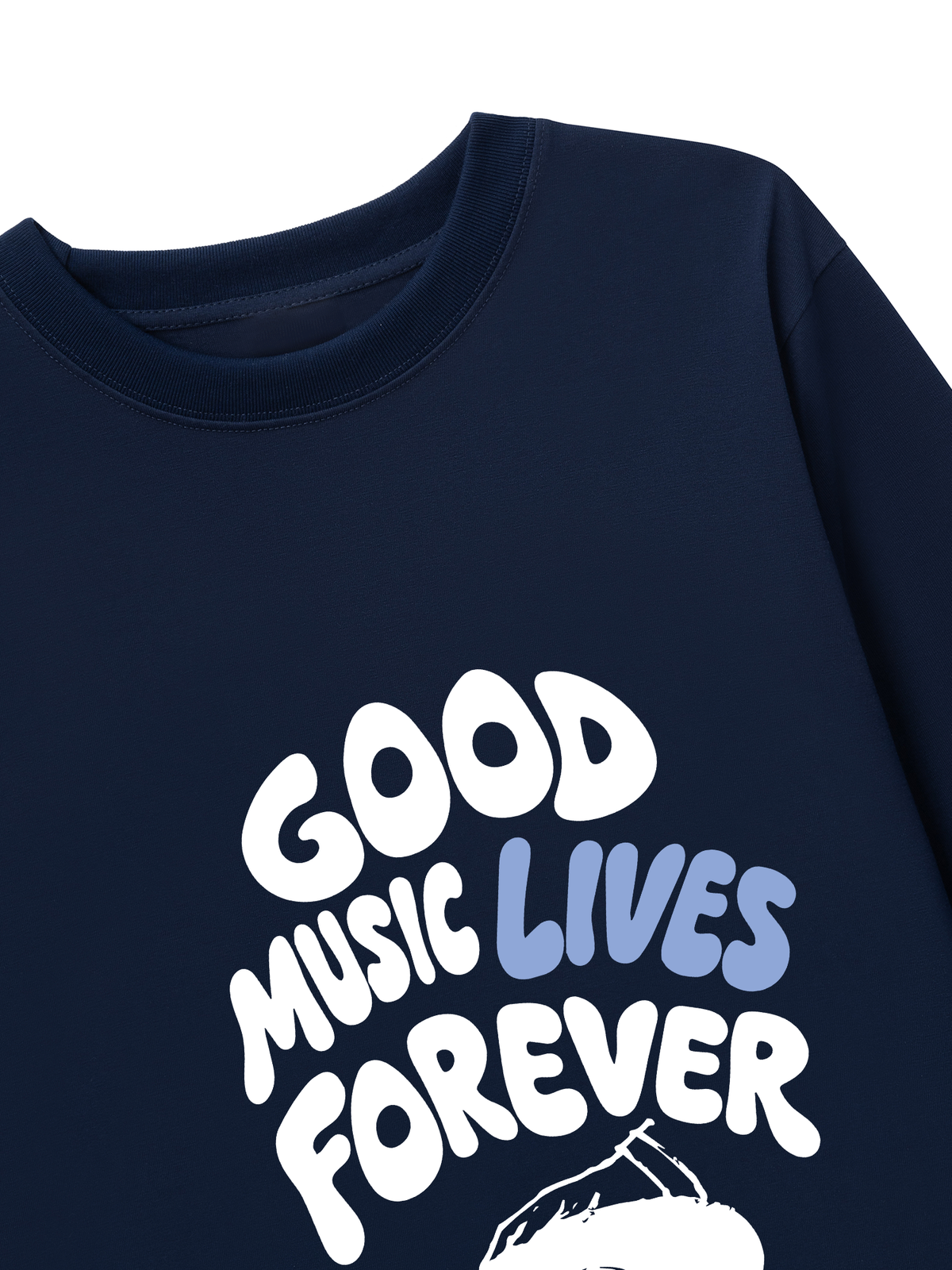 Áo Thun Dài Tay Good Music Lives Forever