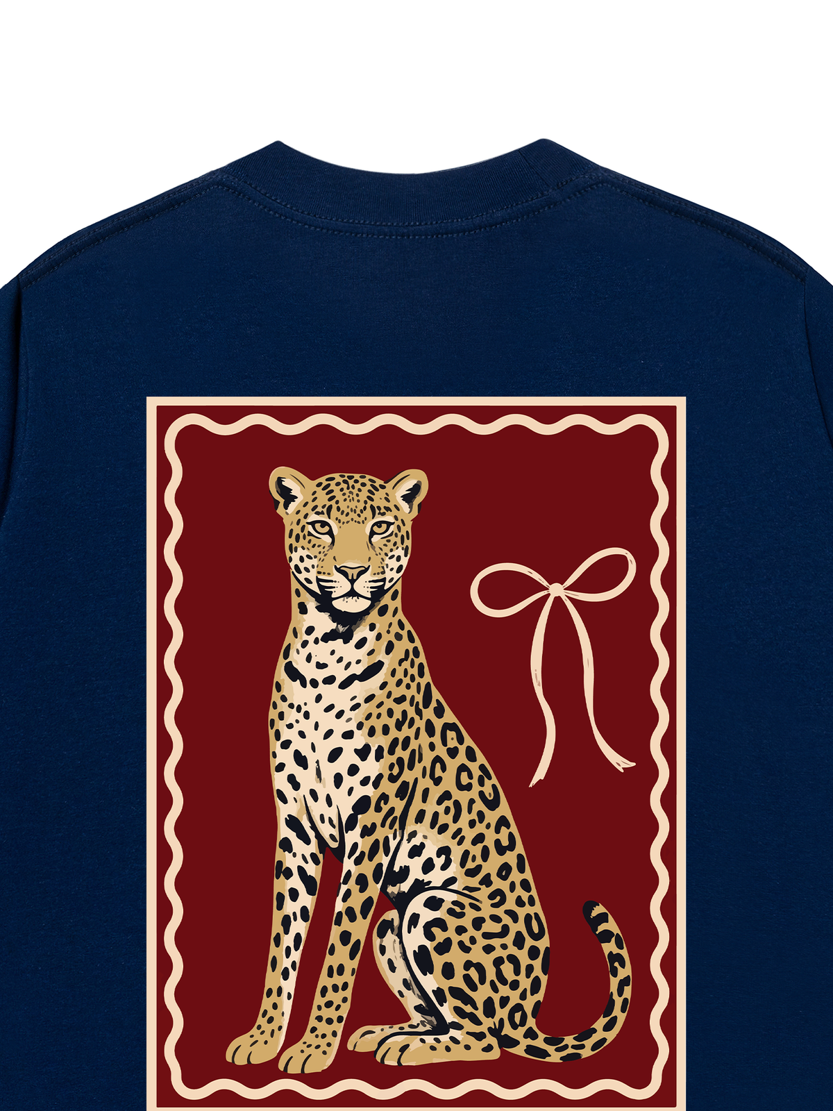 Áo Thun Relaxed Fit Sitting Leopard