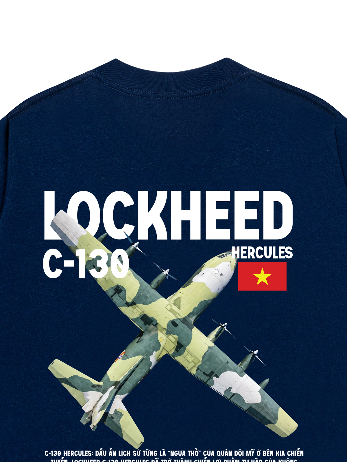 Áo Thun Relaxed Fit Việt Nam Lockheed C-130 Hercules
