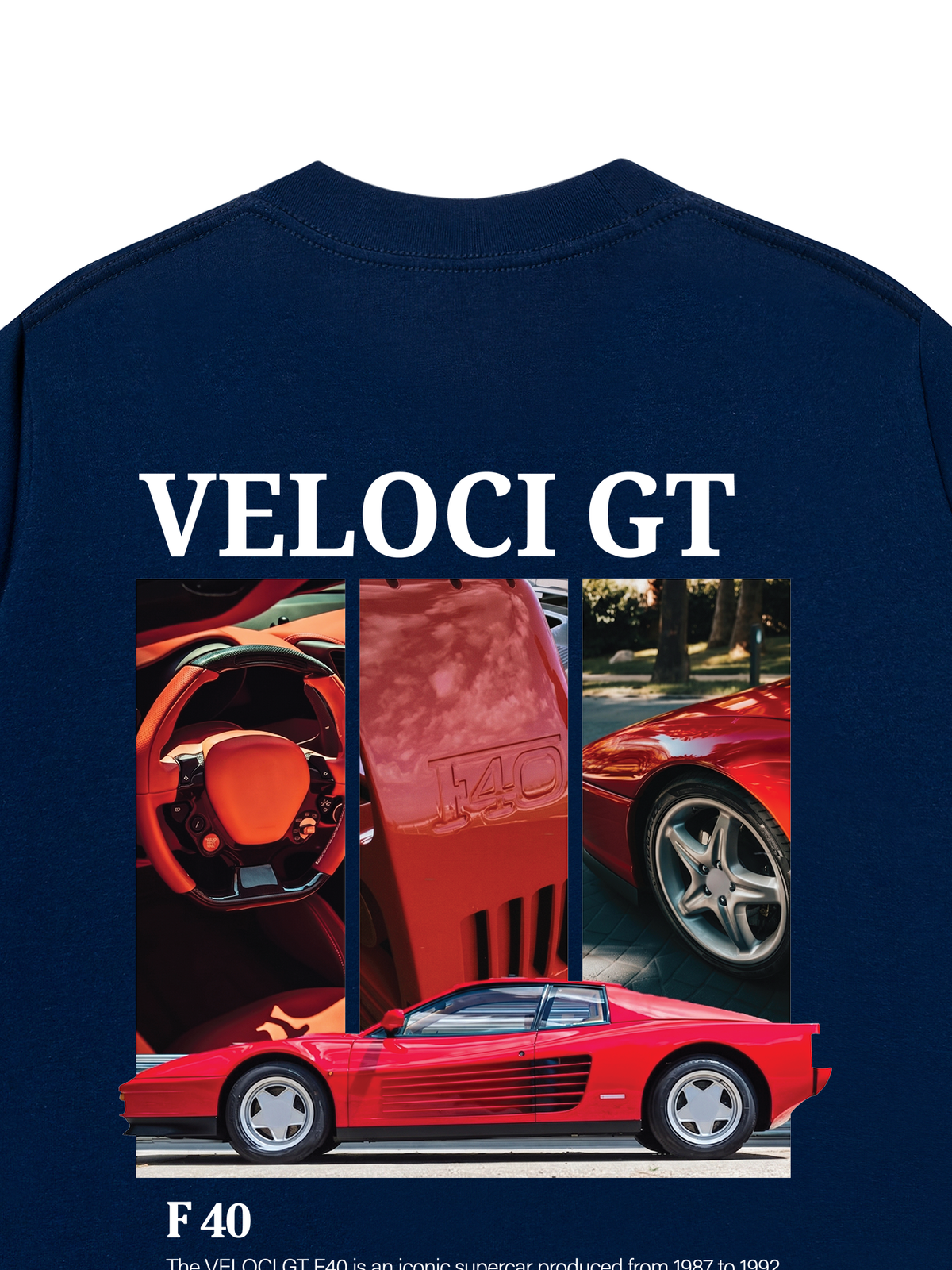 Áo Thun Relaxed Fit Car Veloci GT F40