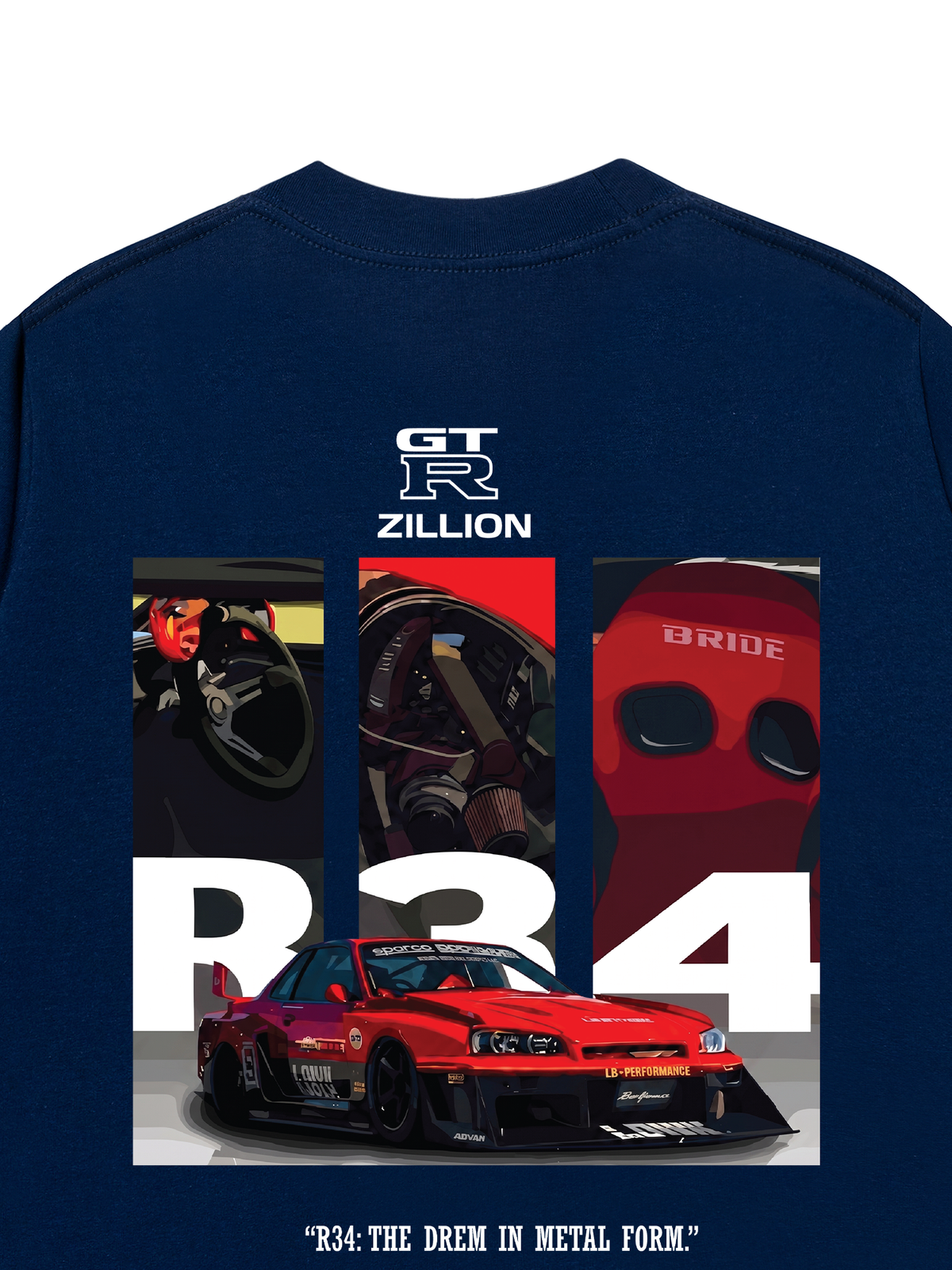 Áo Thun Relaxed Fit Car Zillion GT R