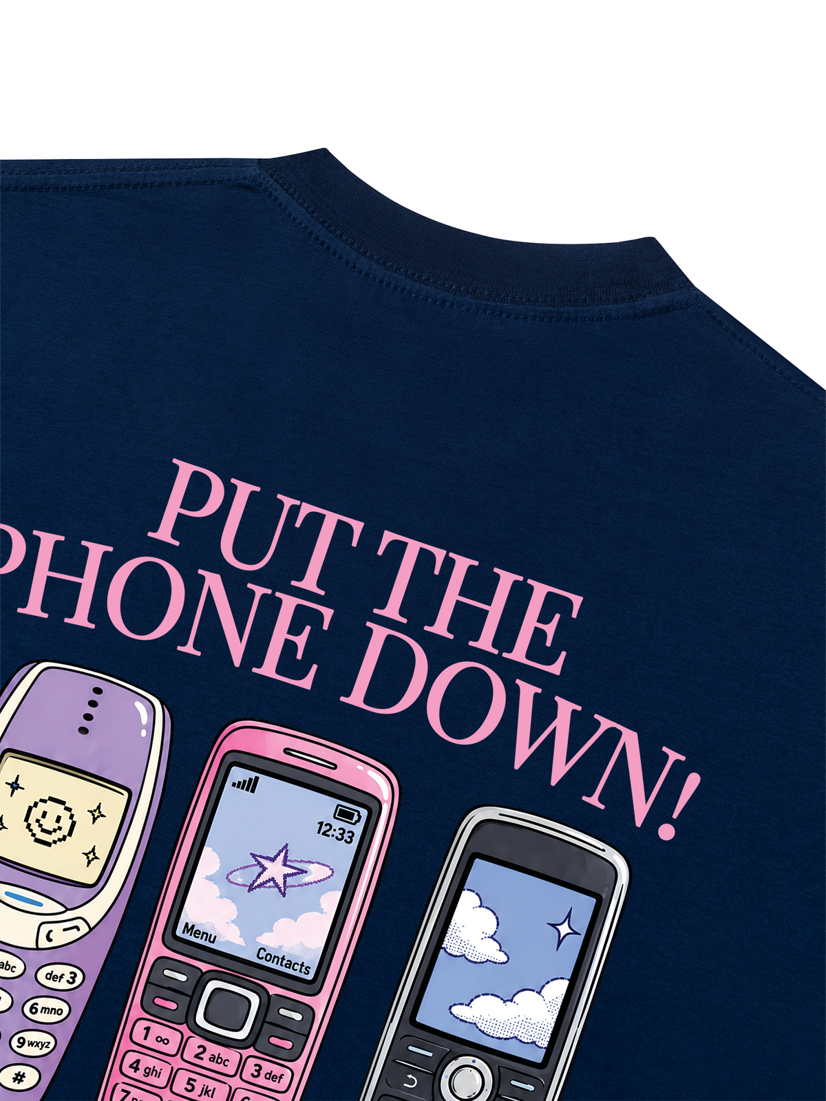 Áo Thun Boxy Put the Phone Down