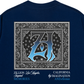 Áo Thun Relaxed Fit Hidden Meaning Zillion Black Blue Bandana
