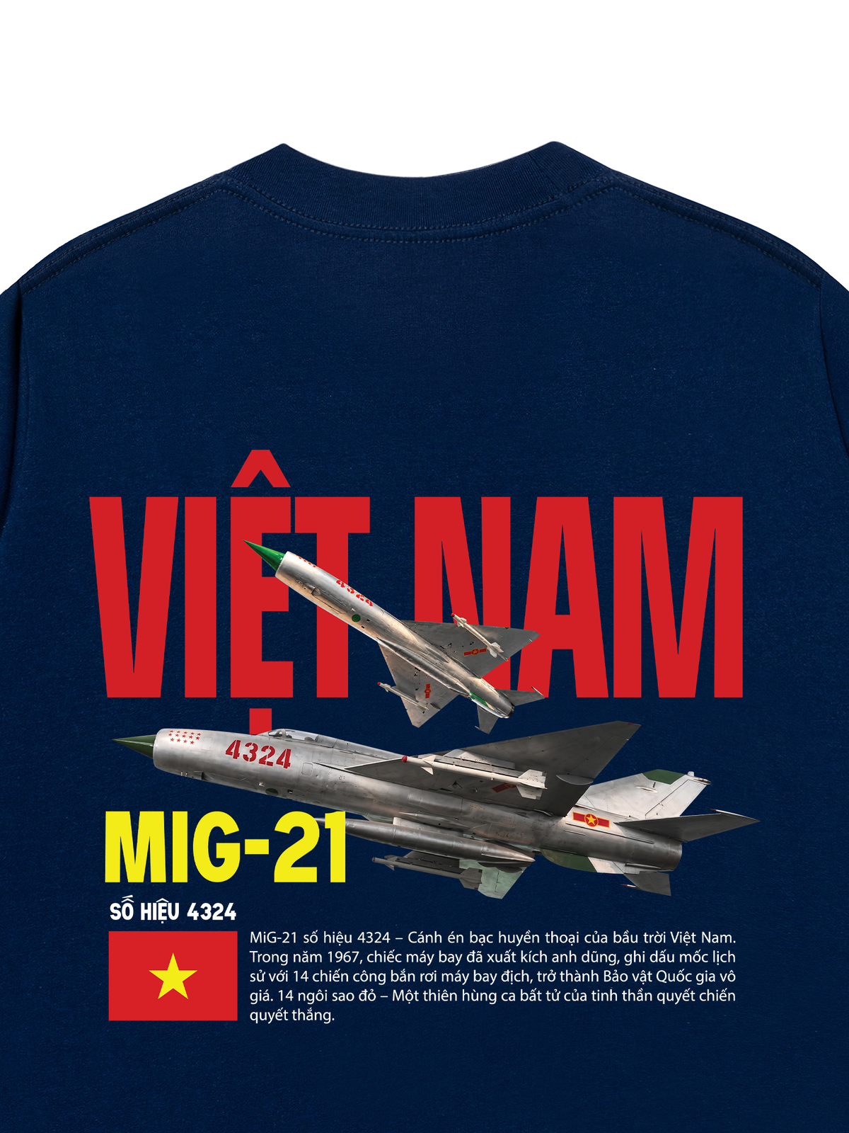 Áo Thun Relaxed Fit Việt Nam Mig-21