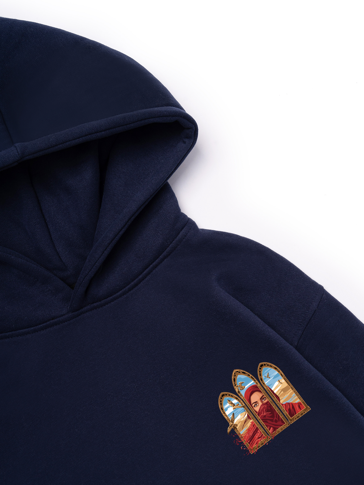 Áo Hoodie Nỉ Hai Da Desert Gaze