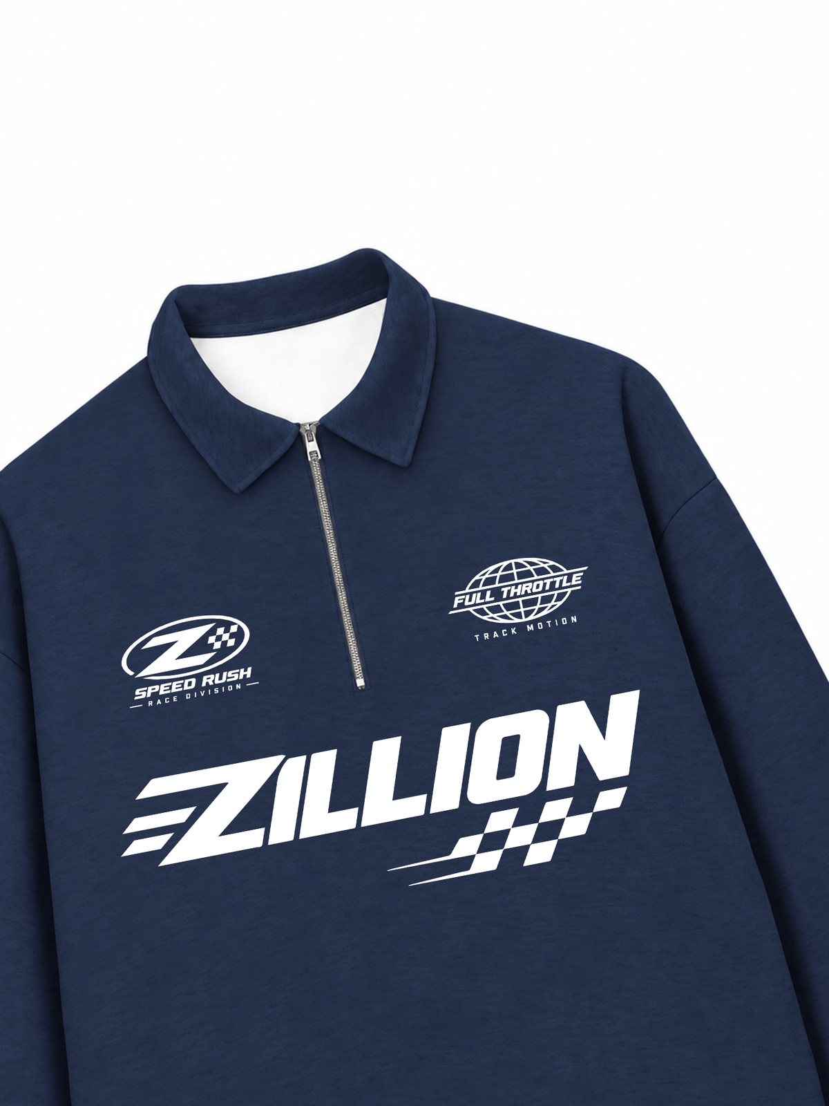 Áo Sweater Polo Nỉ Hai Da Zillion Speed Rush