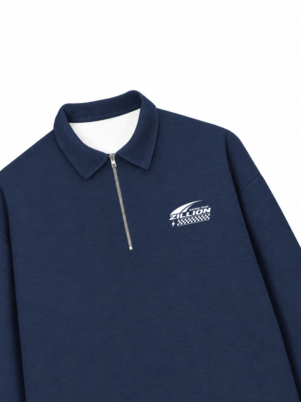 Áo Sweater Polo Nỉ Hai Da Racing Team Zillion