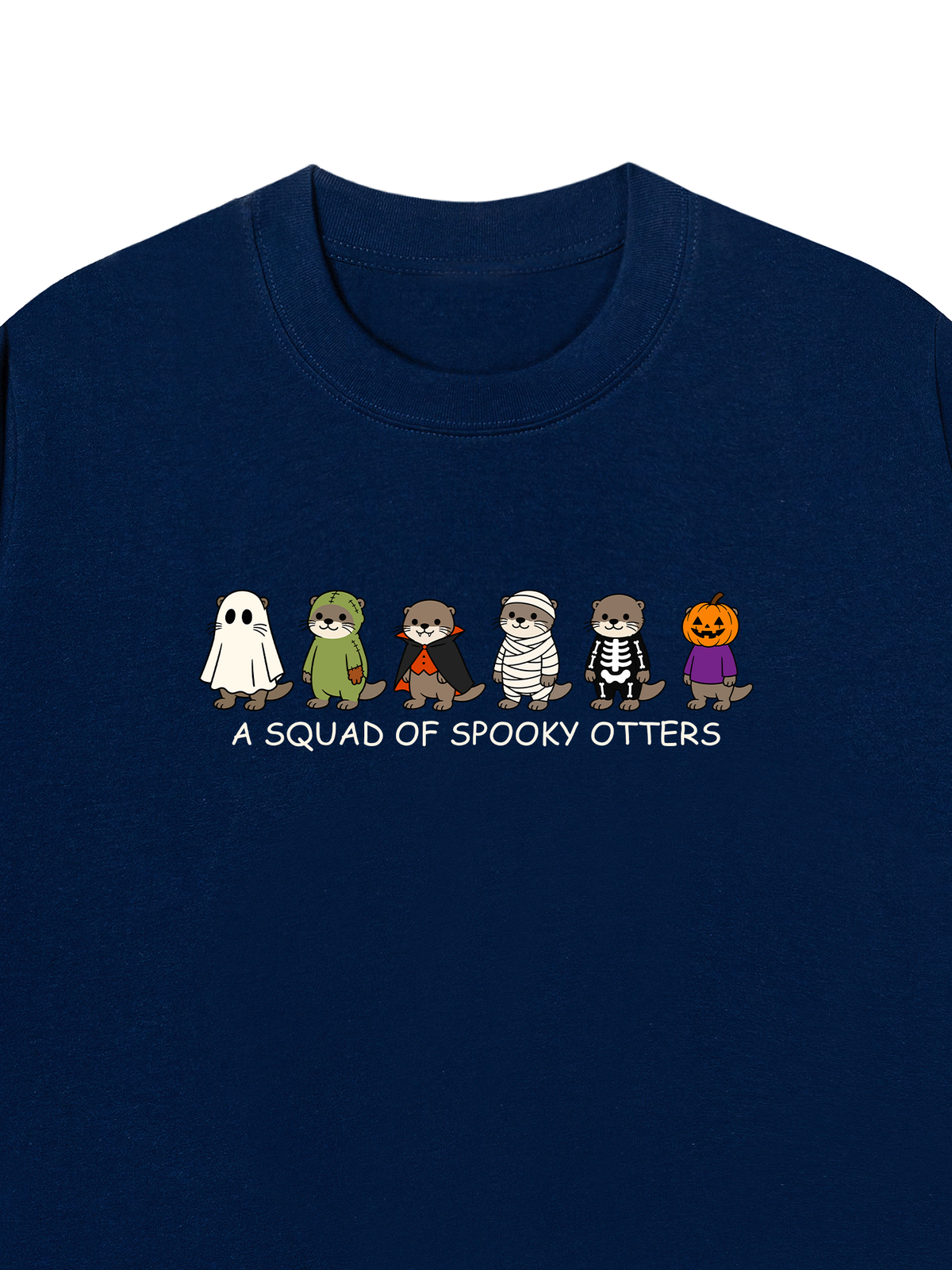 Áo Thun Relaxed Fit Halloween Otters Squad