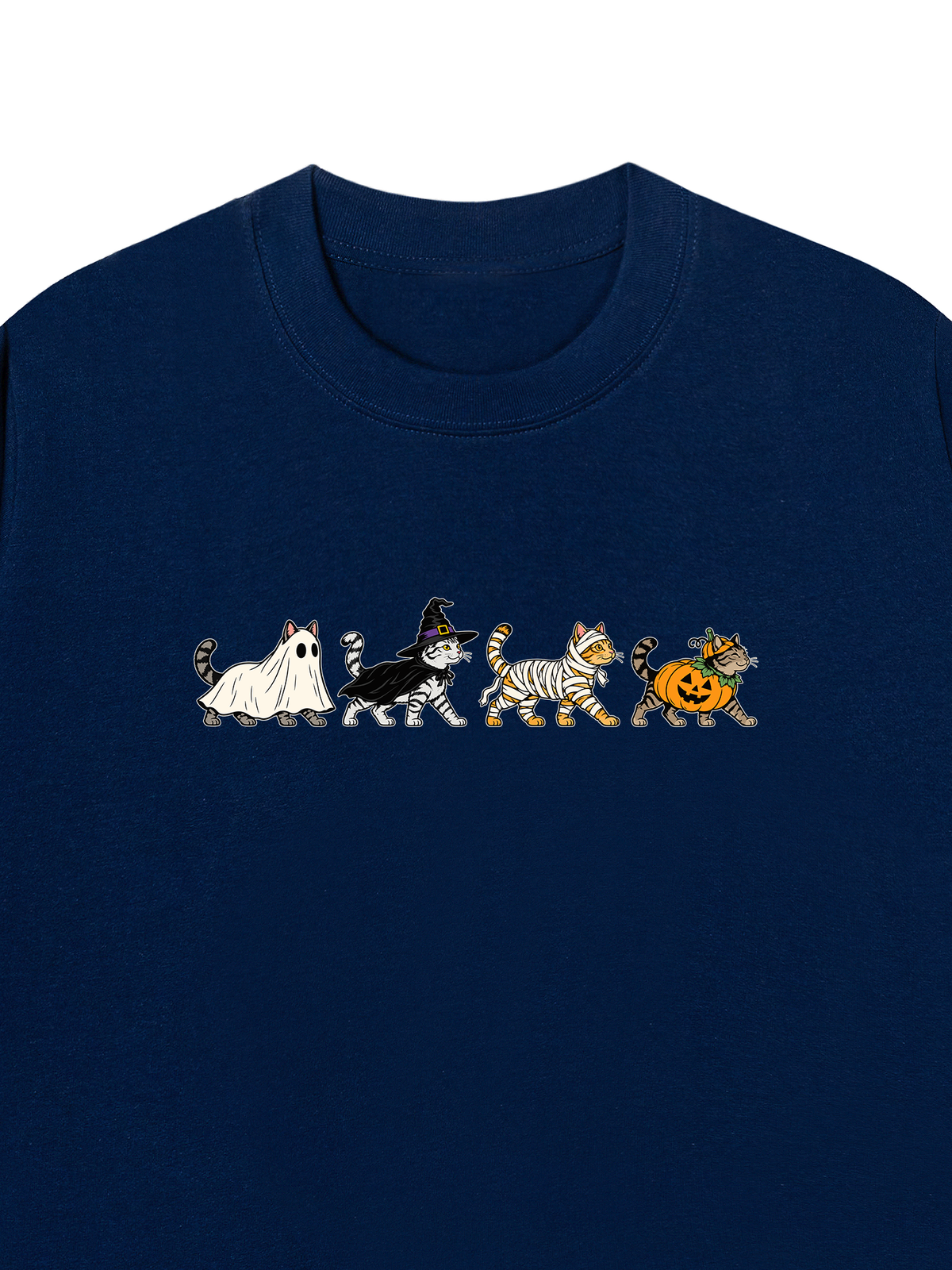 Áo Thun Relaxed Fit Halloween Meow Squad