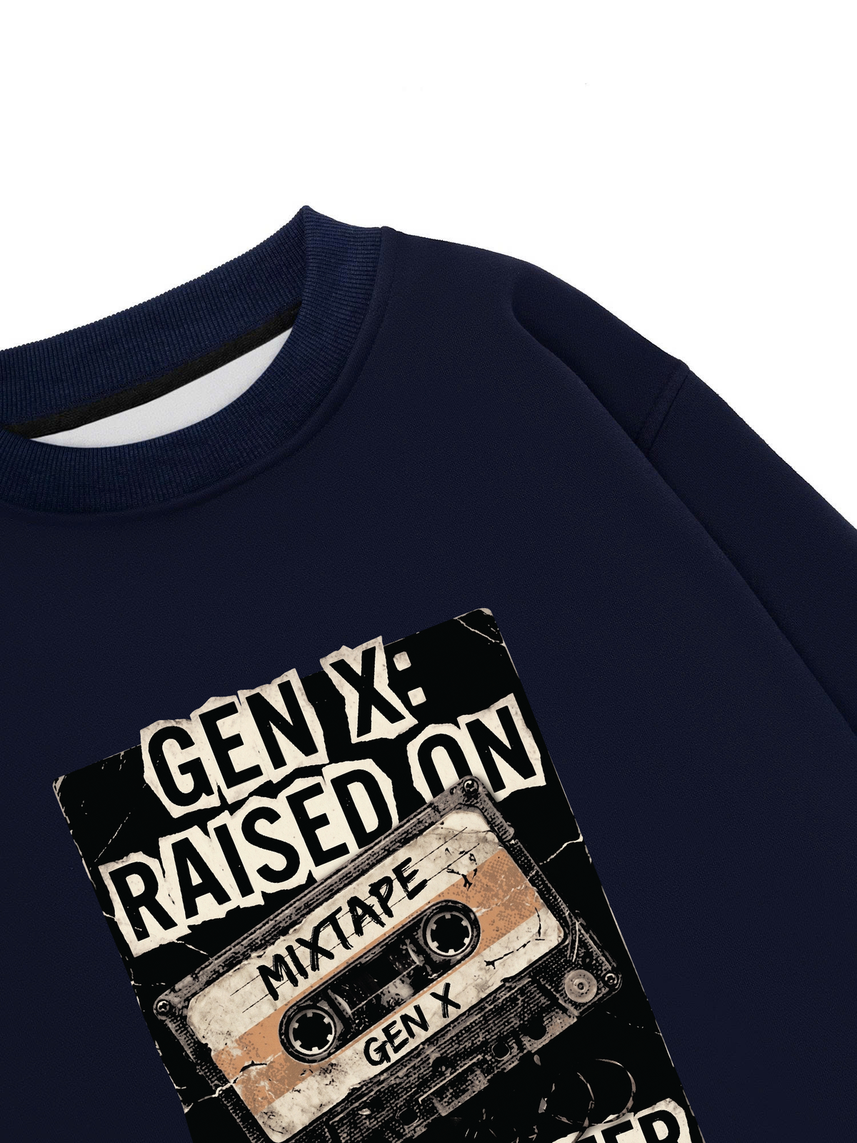Áo Sweater Nỉ Hai Da Gen X Raised On