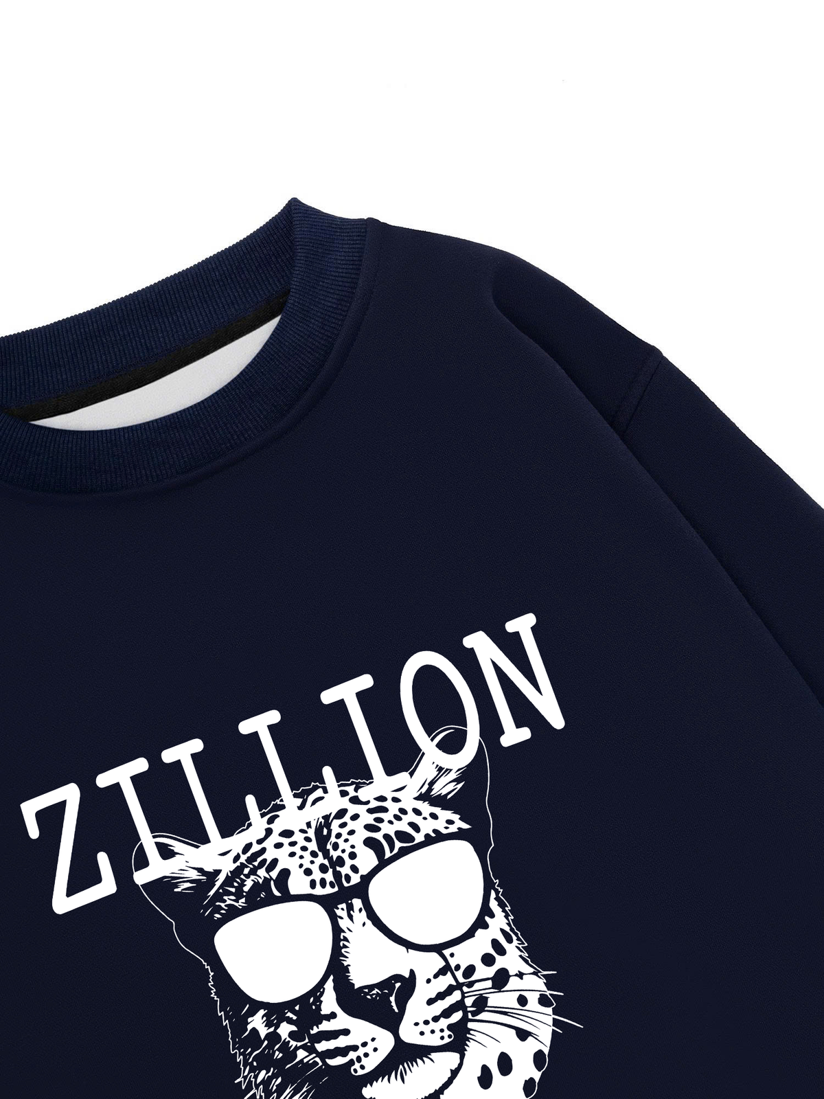 Áo Sweater Nỉ Hai Da Zillion Leopard