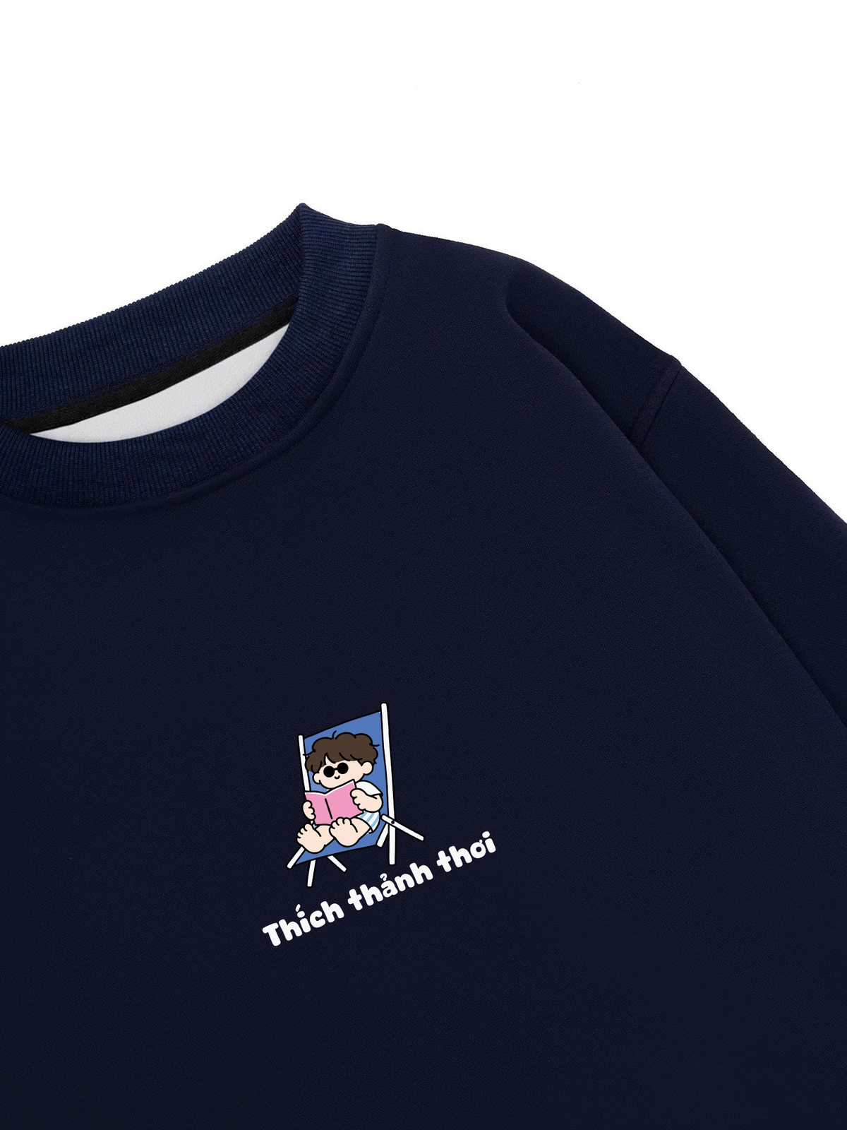 Áo Sweater Nỉ Hai Da Thích Thảnh Thơi