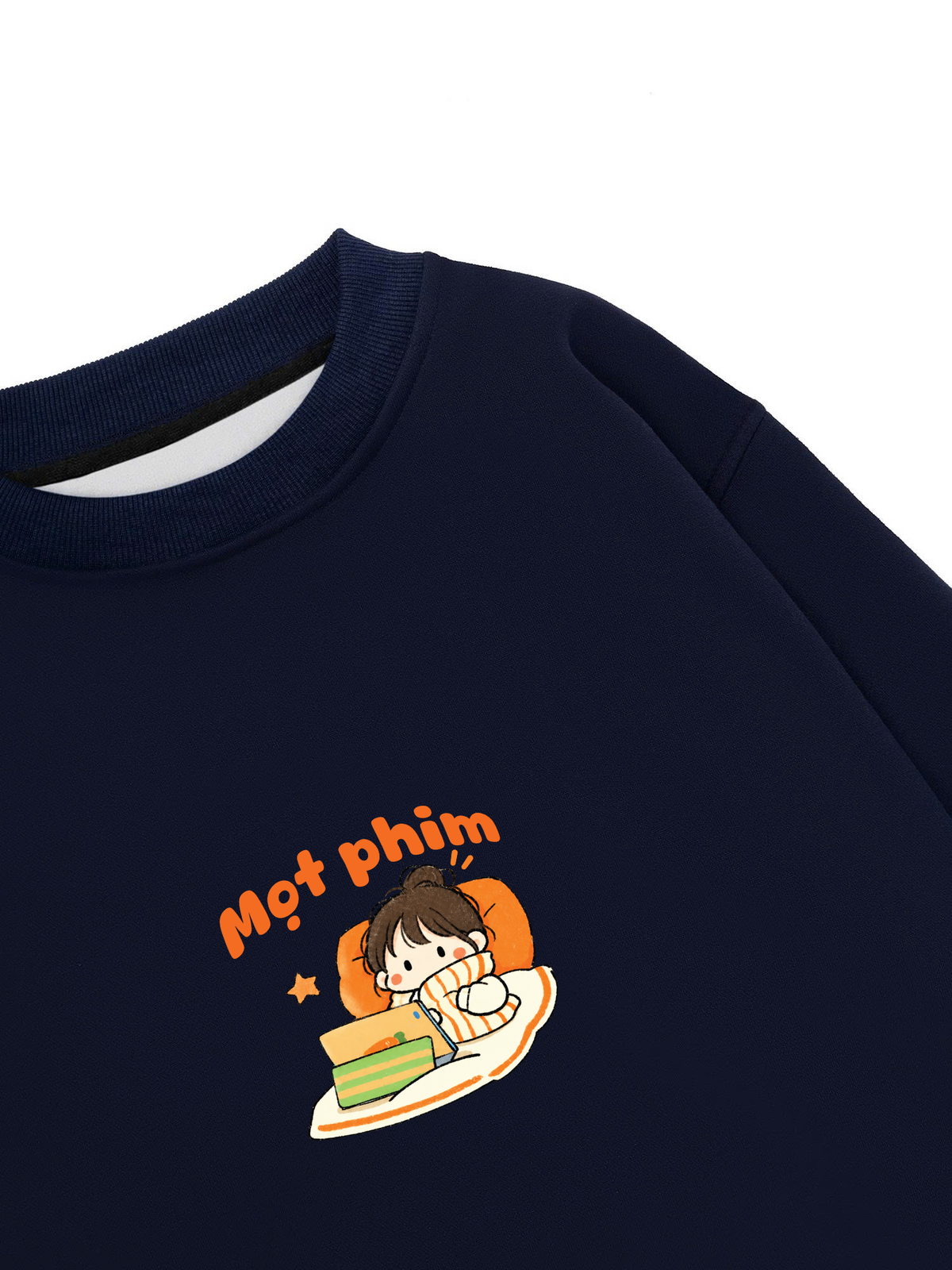 Áo Sweater Nỉ Hai Da Mọt Phim