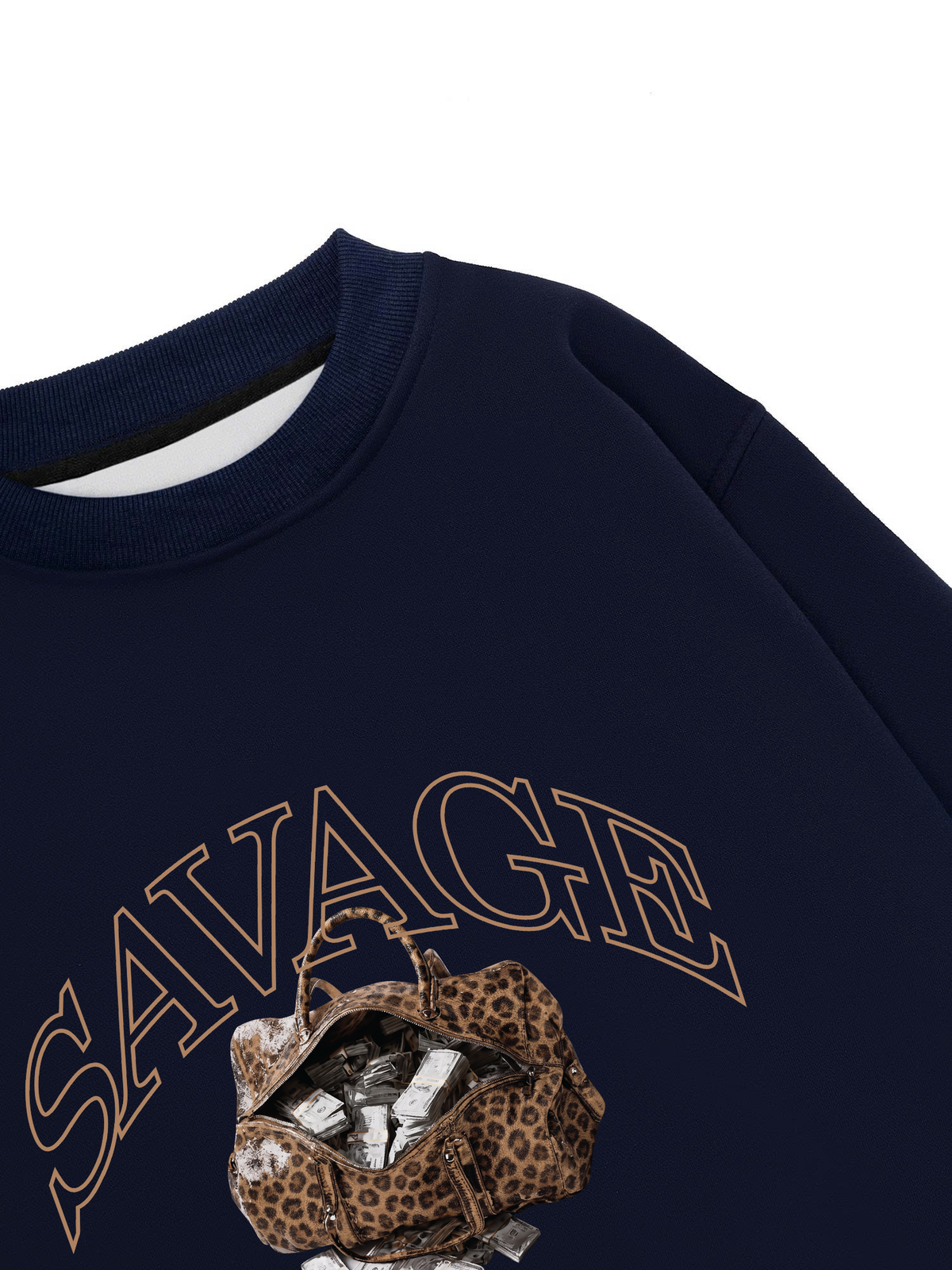 Áo Sweater Nỉ Hai Da Savage Stash