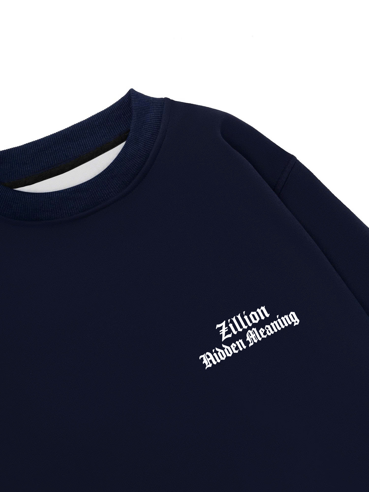 Áo Sweater Nỉ Hai Da Zillion Blue Rug
