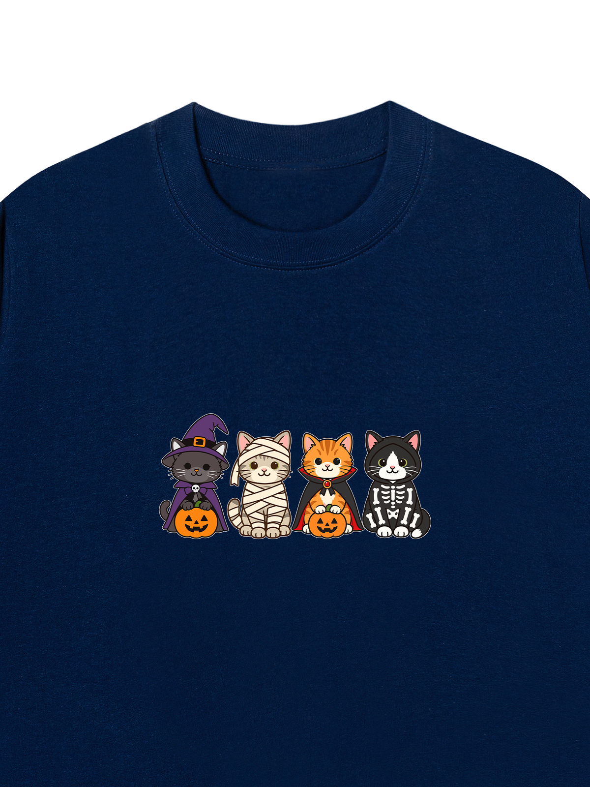 Áo Thun Relaxed Fit Cute Monster Cats