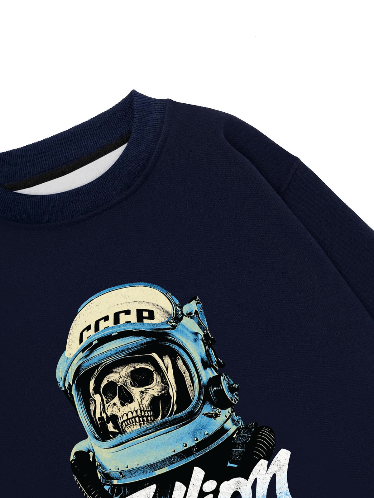 Áo Sweater Nỉ Hai Da Skull Cosmonaut