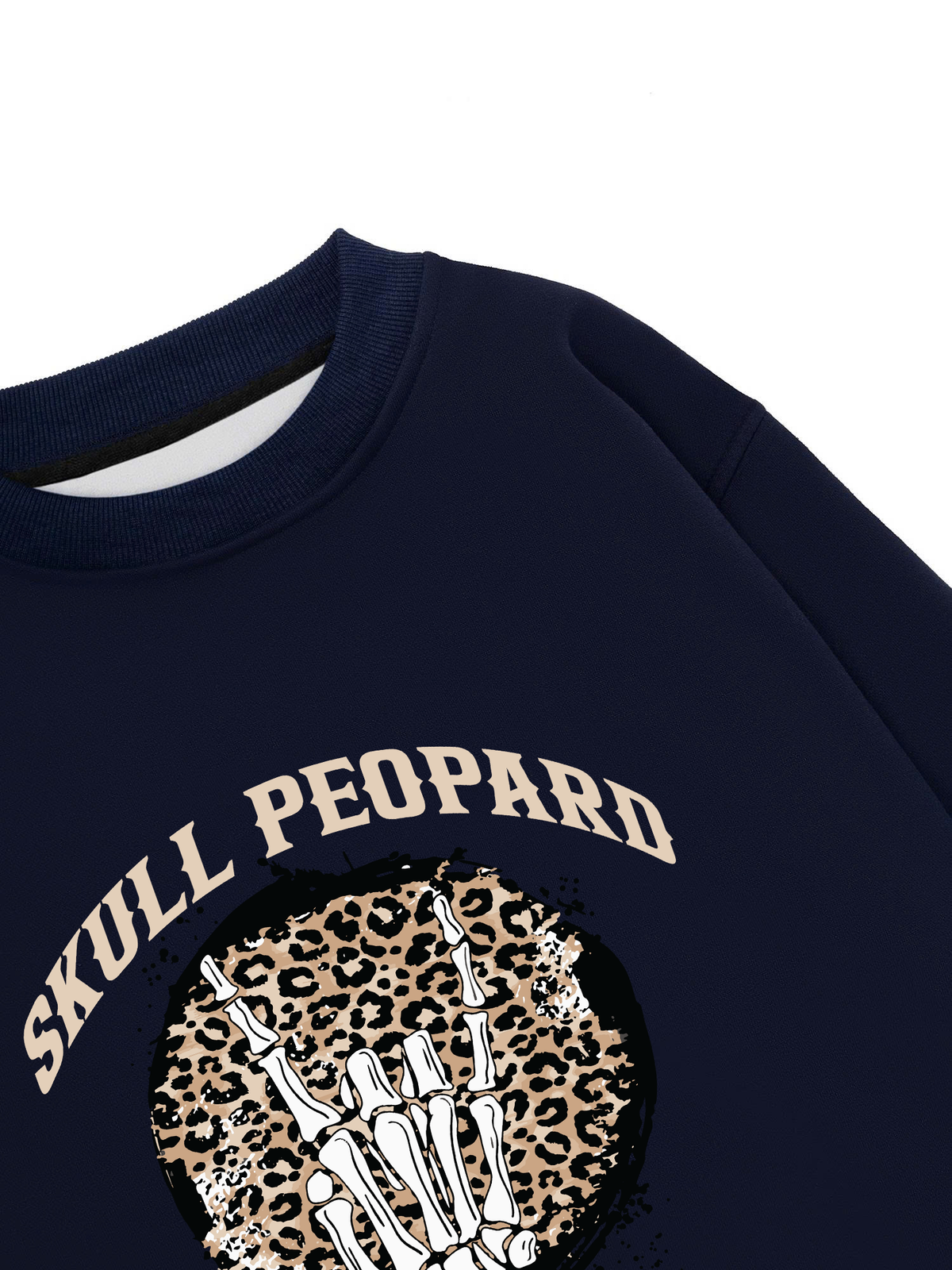 Áo Sweater Nỉ Hai Da Skull Leopard