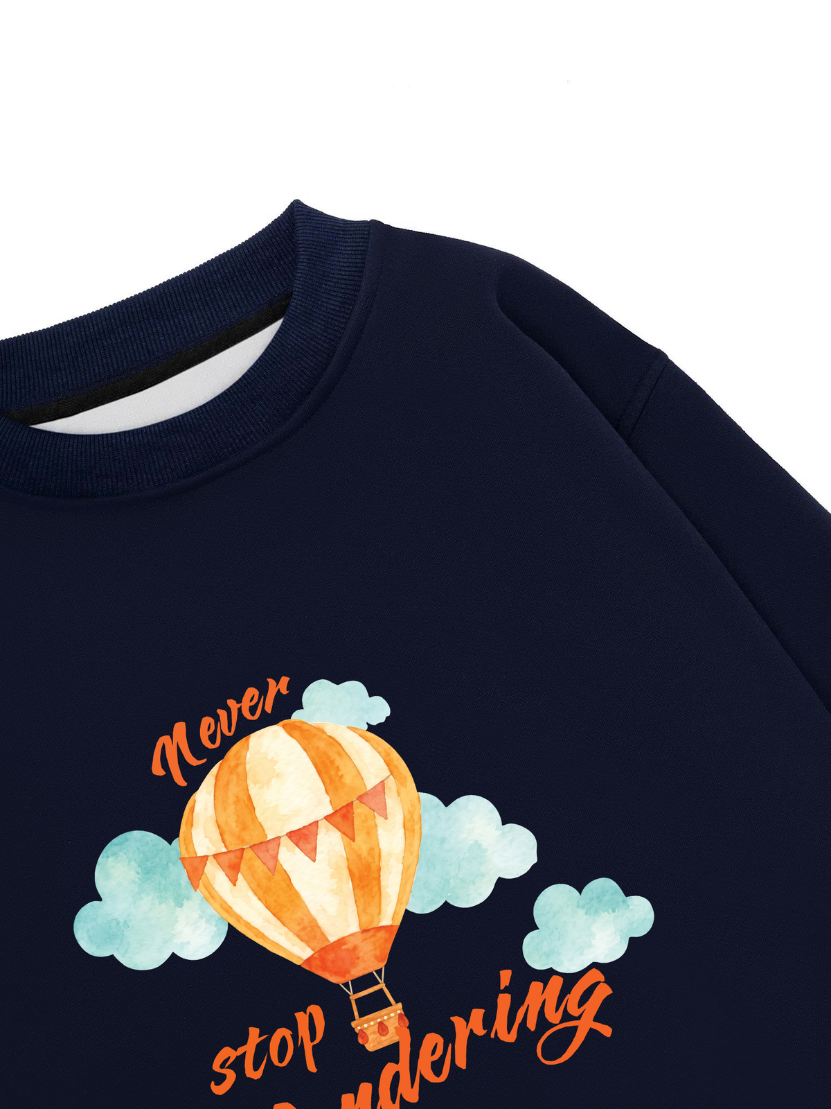 Áo Sweater Nỉ Hai Da Never Stop Wandering