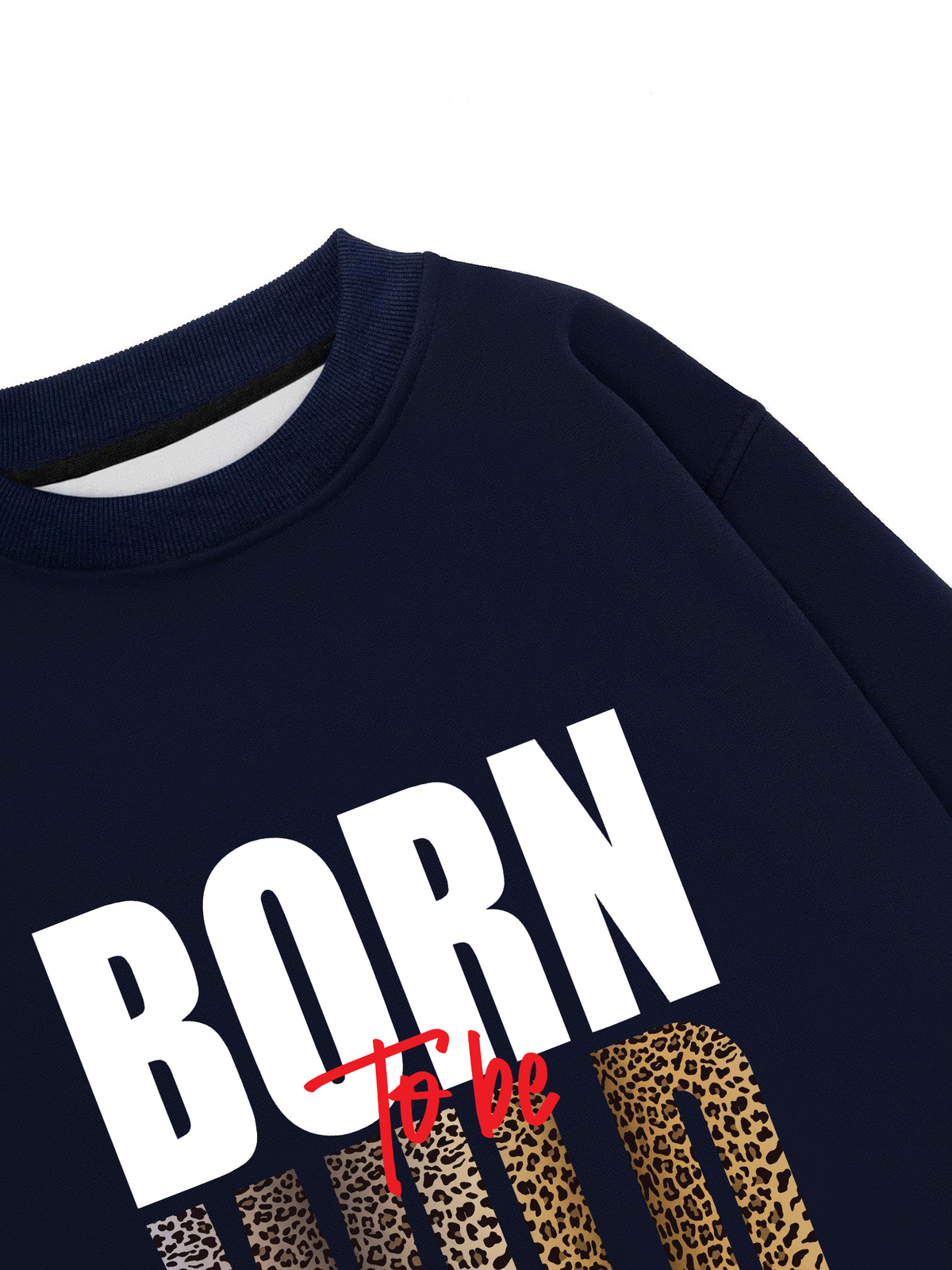 Áo Sweater Nỉ Hai Da Born To Be Wild