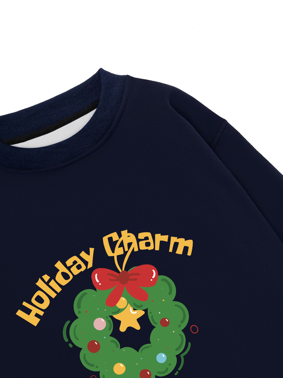 Áo Sweater Nỉ Hai Da Holiday Charm