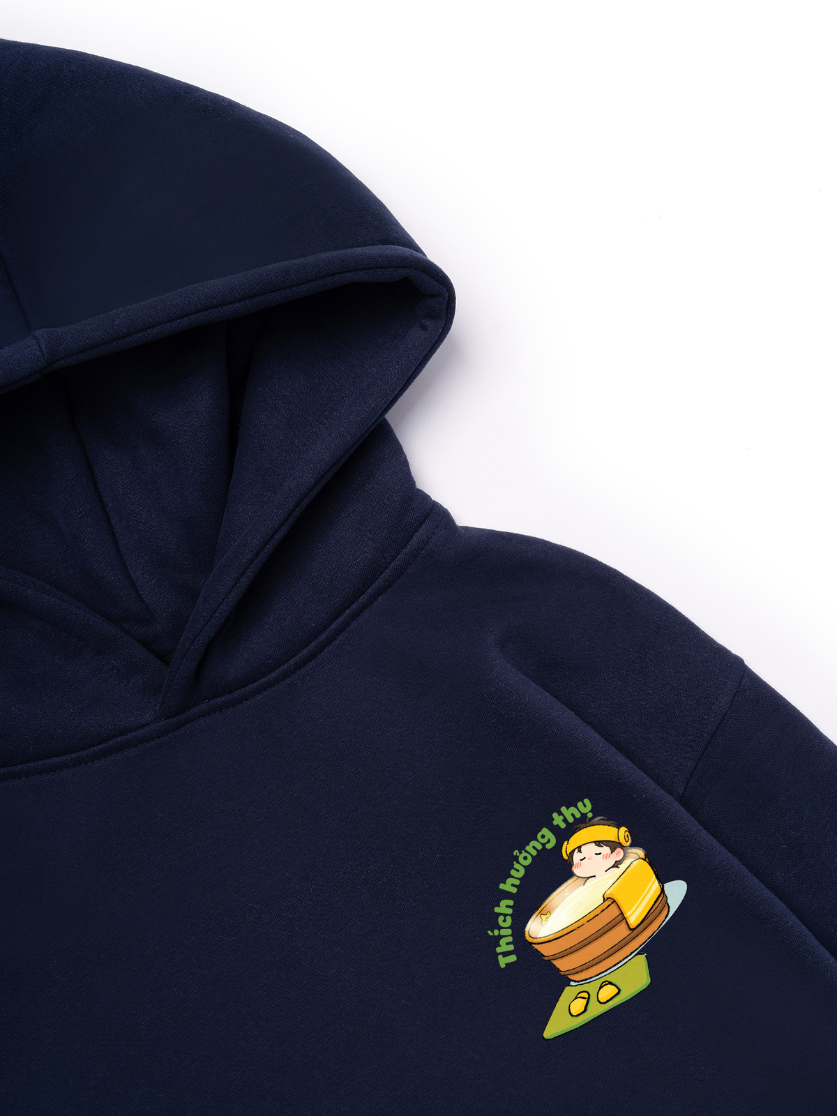 Áo Hoodie Nỉ Hai Da Thích Hưởng Thụ