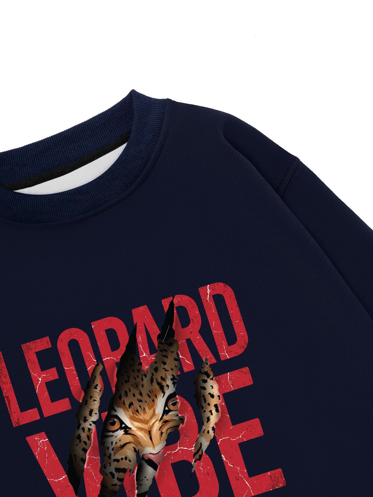 Áo Sweater Nỉ Hai Da Leopard Rip