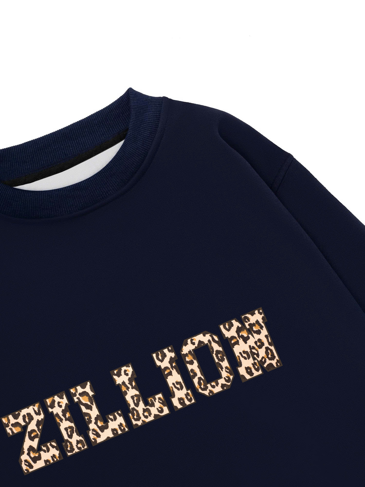 Áo Sweater Nỉ Hai Da Zillion Leopard