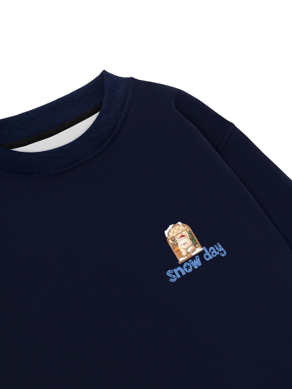 Áo Sweater Nỉ Hai Da Snow Day