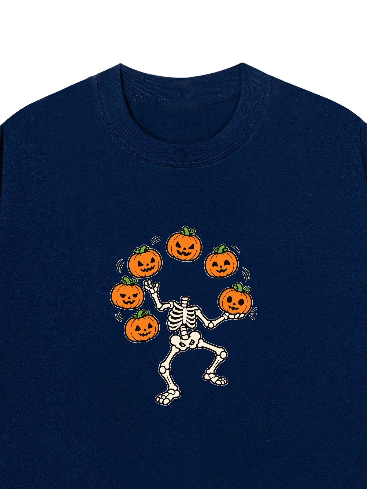 Áo Thun Relaxed Fit Pumpkin Juggler Skull