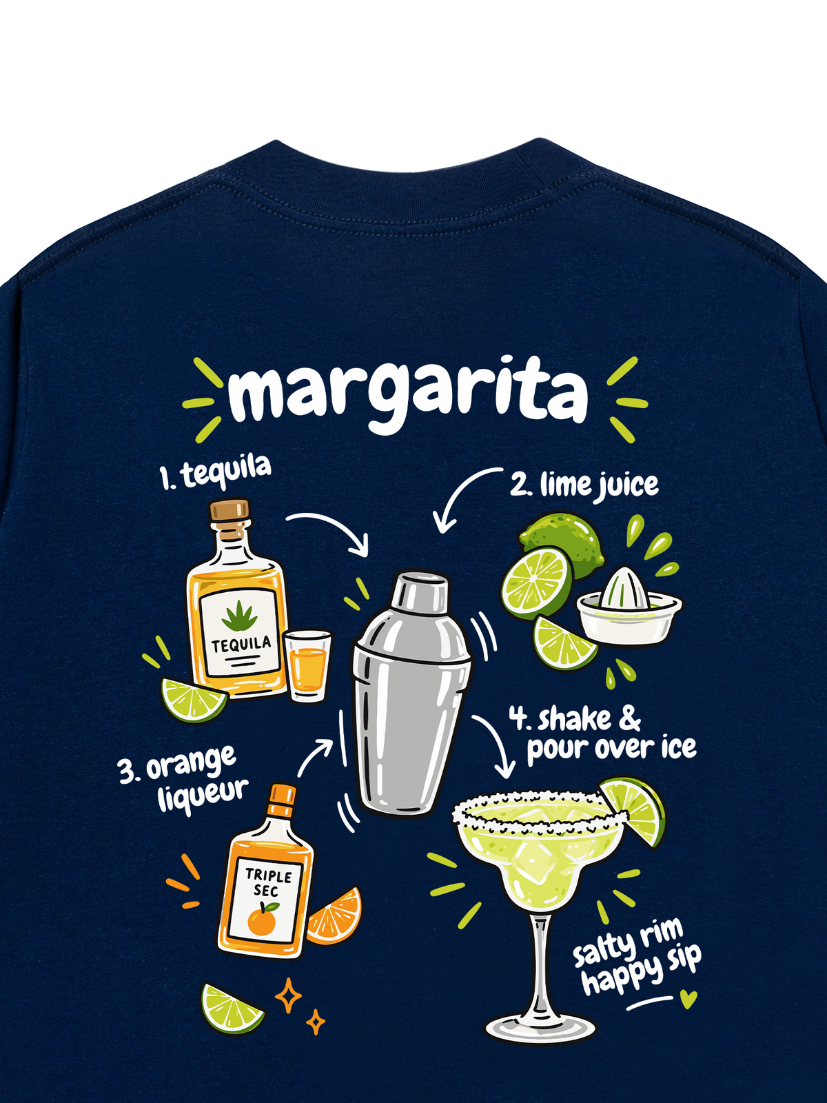 Áo Thun Relaxed Fit Margarita Happy Sip