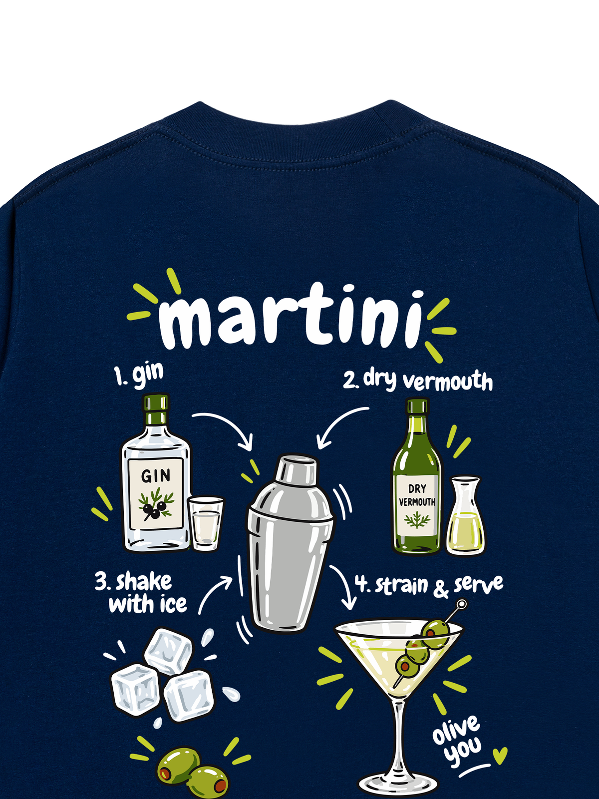 Áo Thun Relaxed Fit Martini Olive You