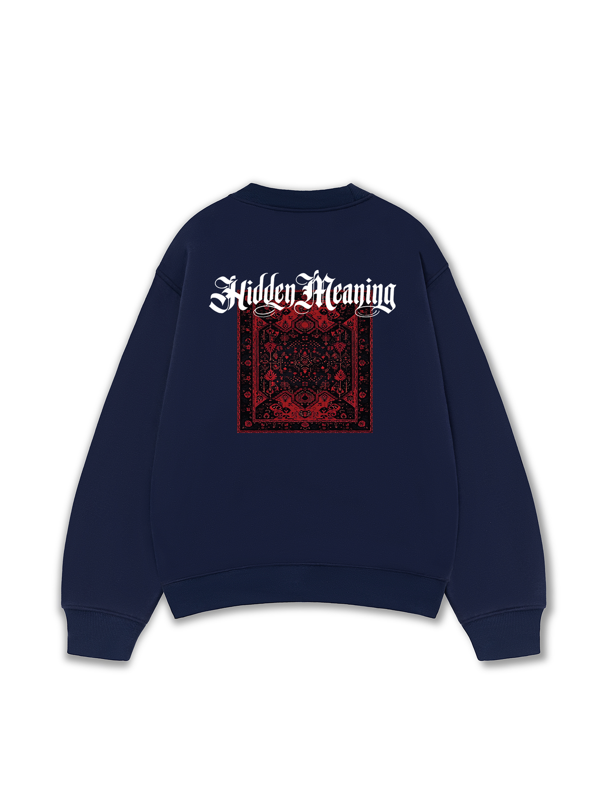 Áo Sweater Nỉ Hai Da Hidden Meaning Red Rug