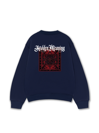 Áo Sweater Nỉ Hai Da Hidden Meaning Red Rug