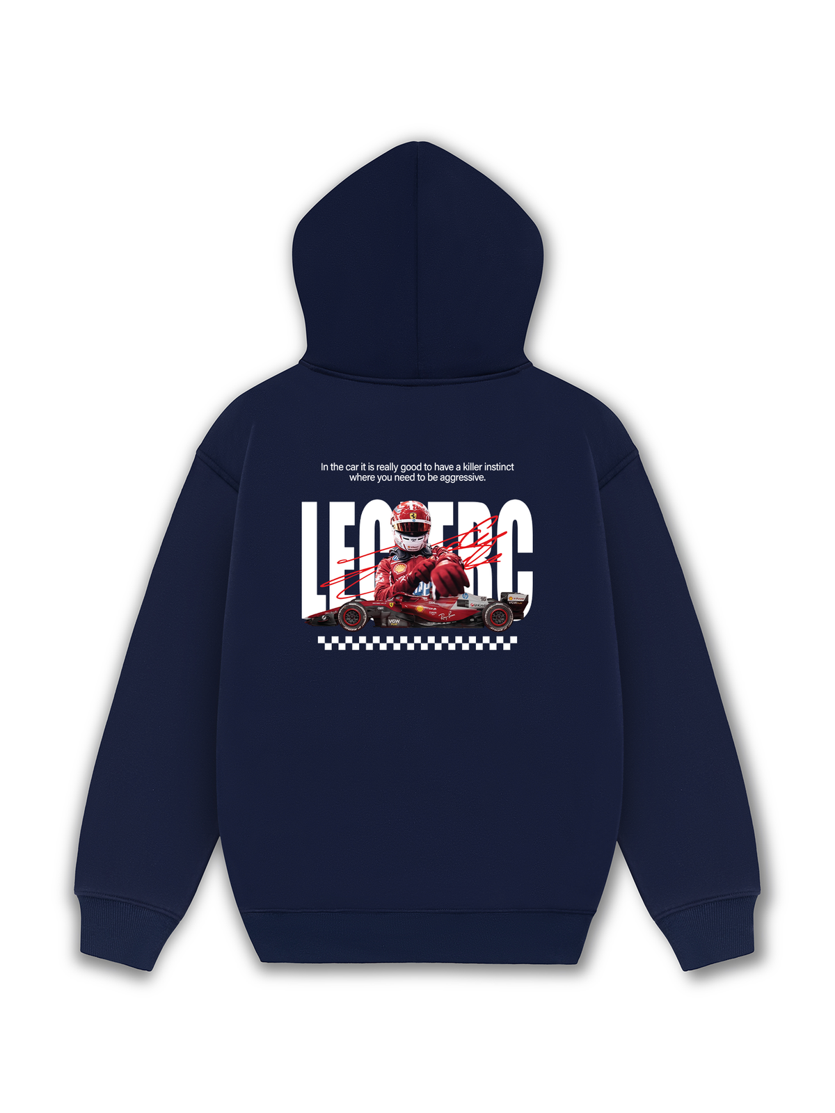 Áo Hoodie Nỉ Hai Da Car Leclerc