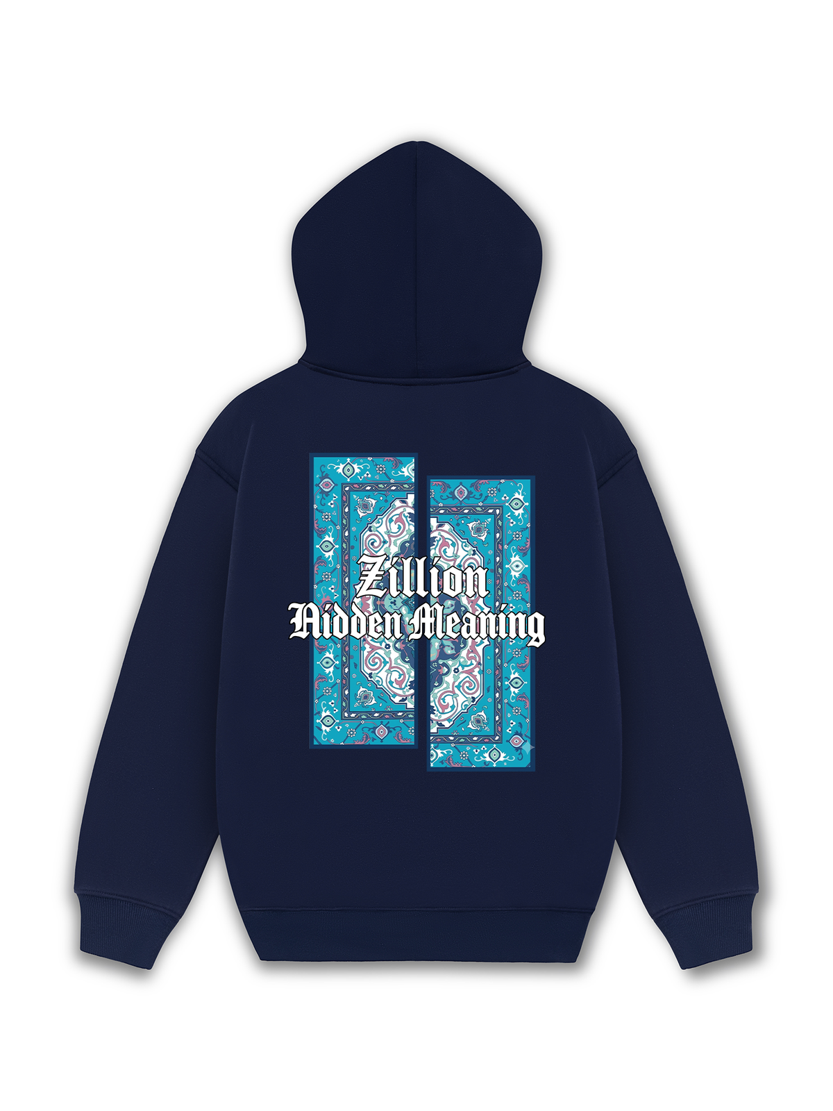 Áo Hoodie Nỉ Hai Da Zillion Blue Rug