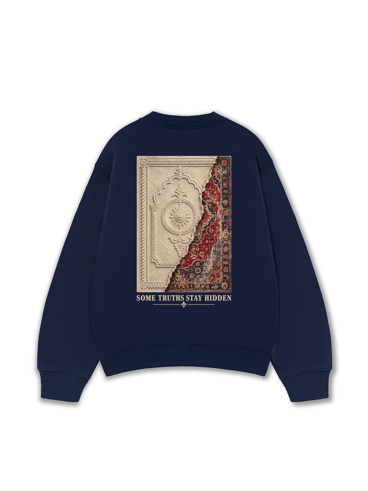 Áo Sweater Nỉ Hai Da Some Truths Stay Hidden