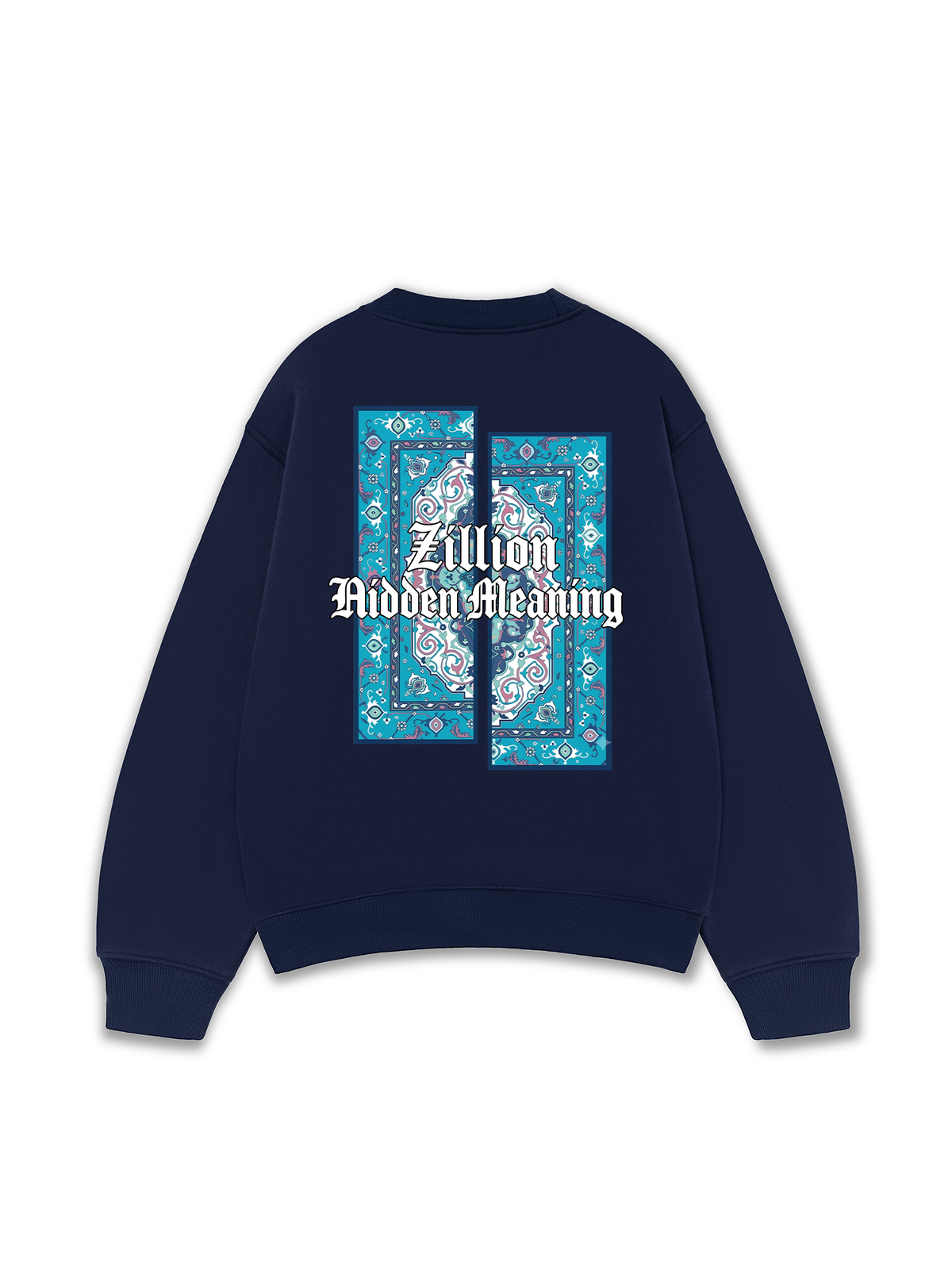 Áo Sweater Nỉ Hai Da Zillion Blue Rug
