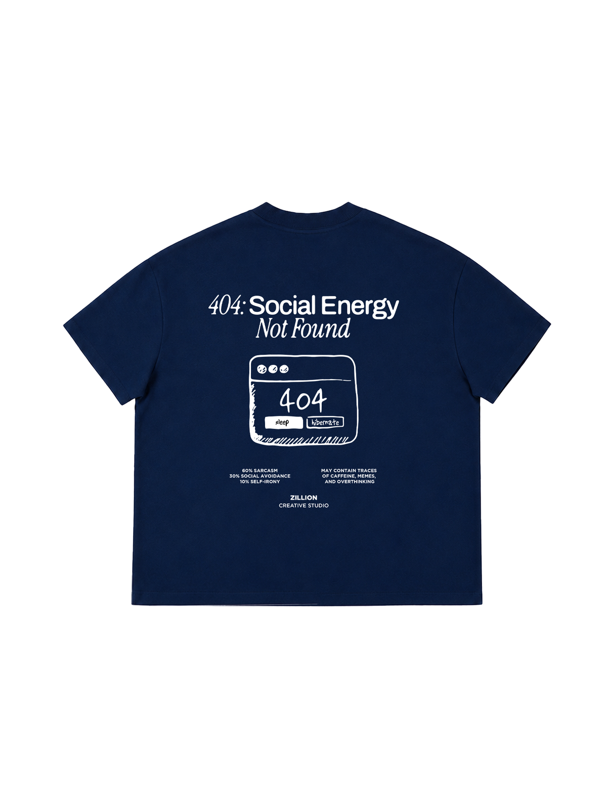 Áo Thun Boxy Social Energy Not Found