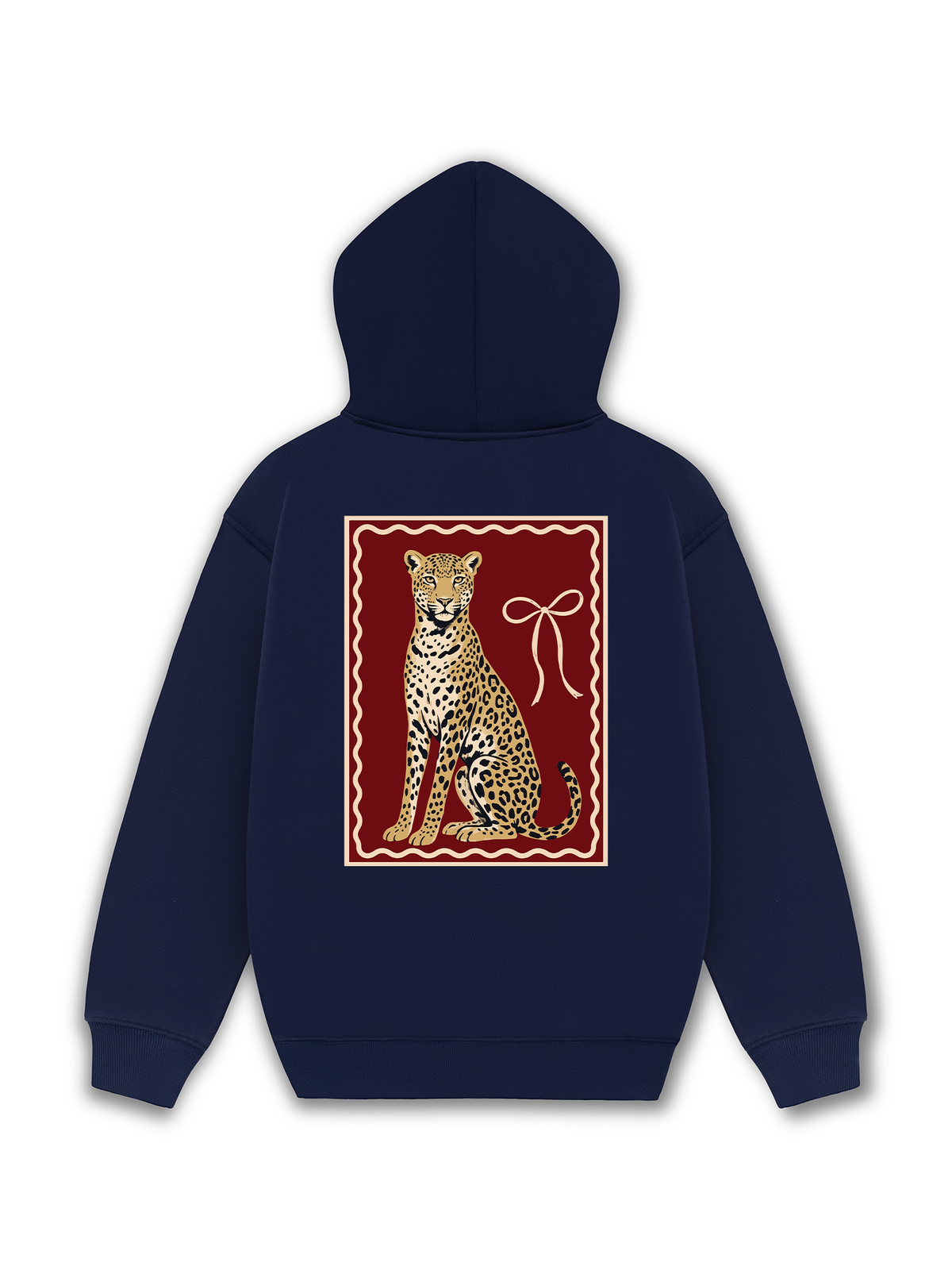 Áo Hoodie Nỉ Hai Da Sitting Leopard