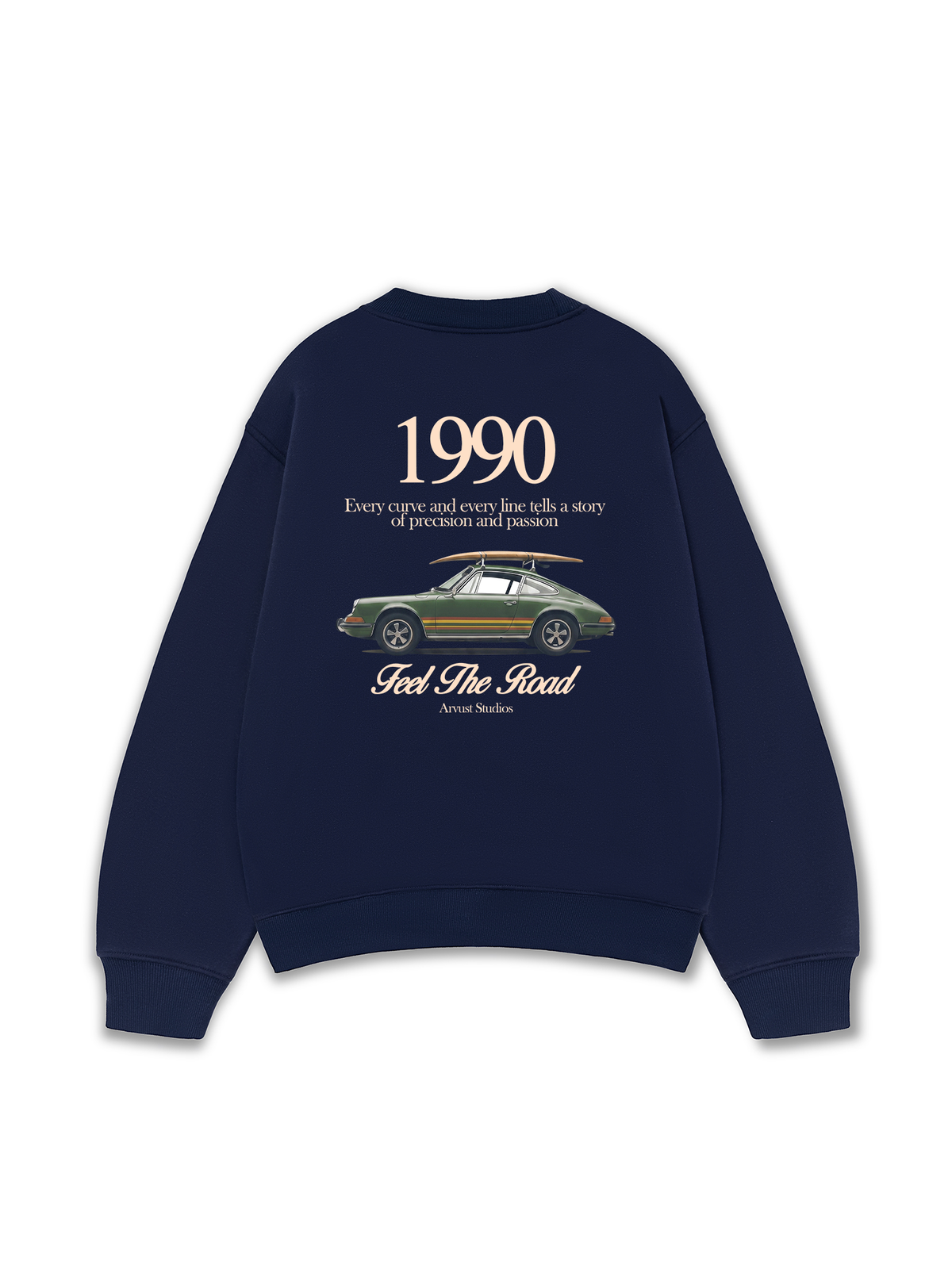 Áo Sweater Nỉ Hai Da Car Feel The Road