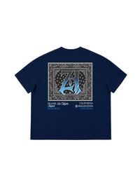 Áo Thun Boxy Hidden Meaning Zillion Black Blue Bandana