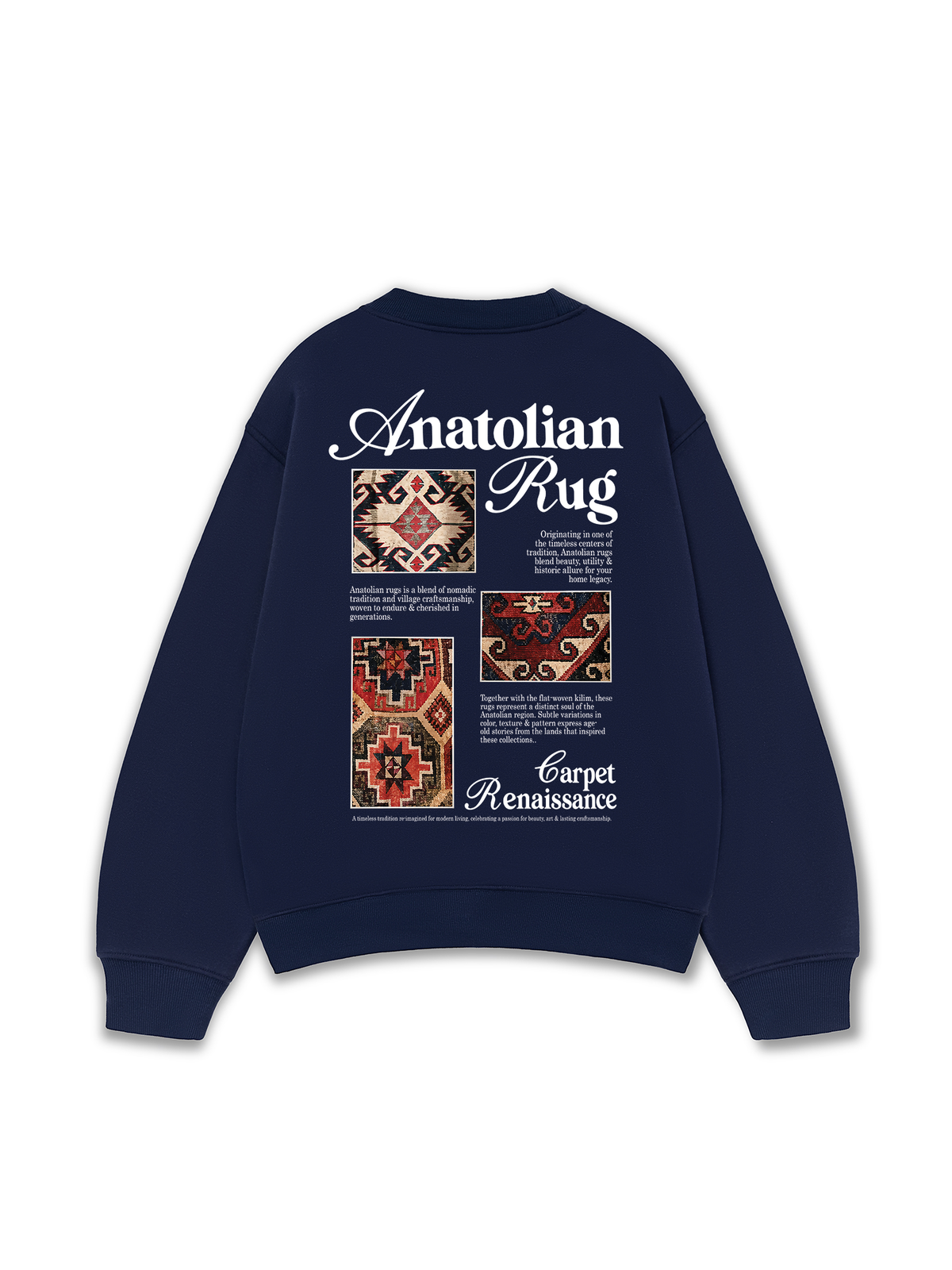 Áo Sweater Nỉ Hai Da Anatolian Rug