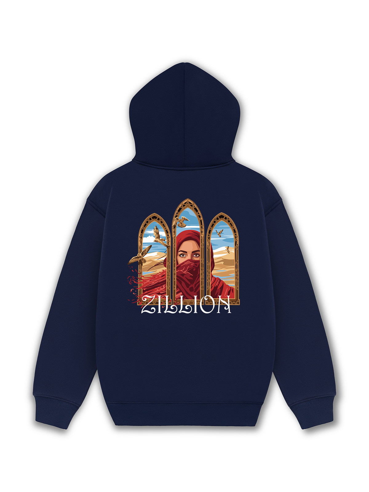 Áo Hoodie Nỉ Hai Da Desert Gaze